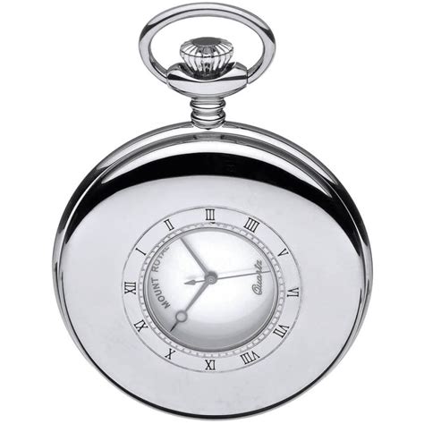 Half hunter Quartz Pocket Watch With Date Display - Free Engraving B9Q | Pocketwatch USA