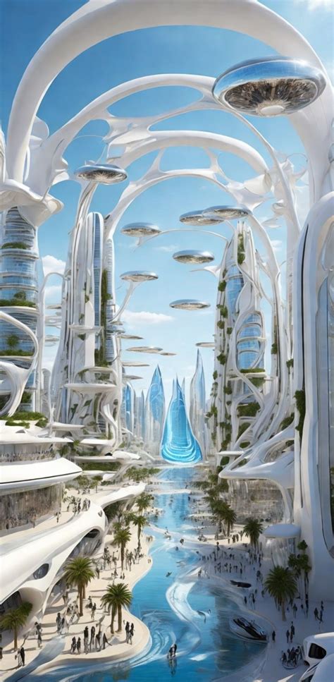 Futuristic City 2030 Futuristic City Sci Fi Landscape Futuristic