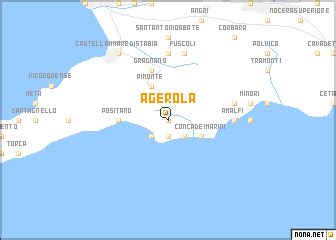 Agerola (Italy) map - nona.net