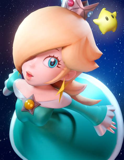 Blender Super Mario A Girl And Her Luma By Inkbennie On Deviantart