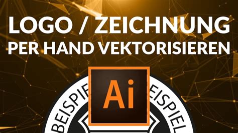 Logo Zeichnung In Adobe Illustrator Vektorisieren Tutorial MUENTERMEDIA