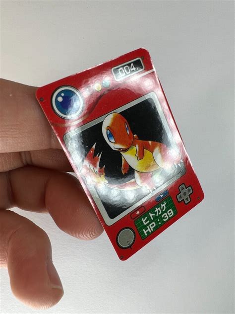 Mavin Charmander 004 Pokemon Pokdex Japanese Mini Nintendo Carddass