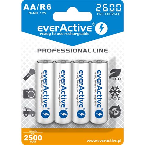 Akumulatorek EVERACTIVE Professional Line AA HR6 2500mAh 4szt