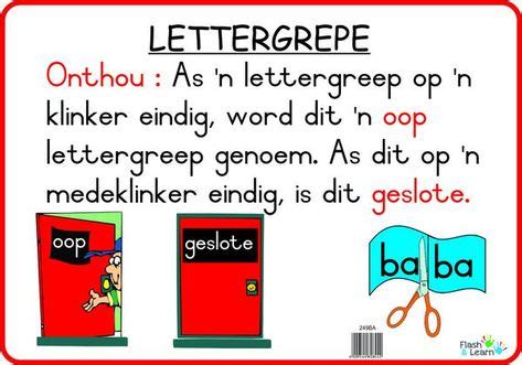 Lettergrepe | Leer Afrikaans | Afrikaans language, Afrikaans, Afrikaans quotes