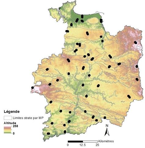 Topographie Du D Partement D Ille Et Vilaine Et Localisation Des