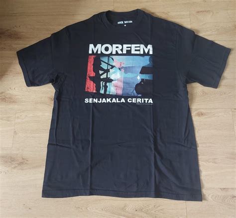 Tshirt Band Morfem Senjakala Cerita Fesyen Pria Pakaian Atasan Di