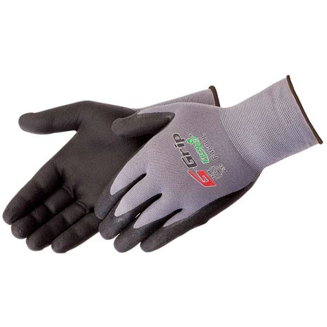 15G Grey Nitrile Coated Seamless Gloves Liberty Safety