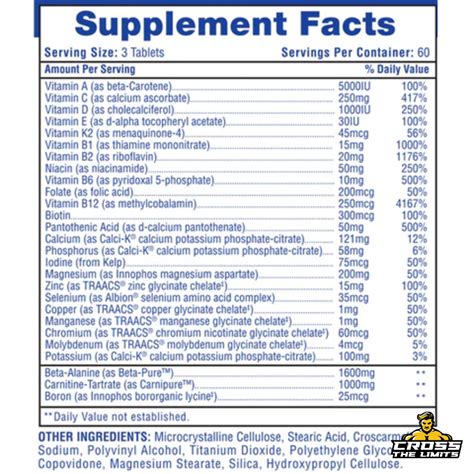 Hi Tech Musclevite High Potency And Performance Multivitamin 100 Tabs