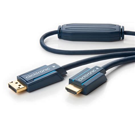 Clicktronic câble DisplayPort HDMI 7 5 mètres 70723 Achat