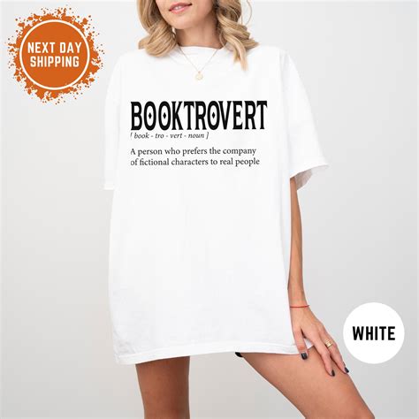 Booktrovert Comfort Colors® Shirt Book Lover Shirt Bookish Shirts Teacher Shirt Librarian