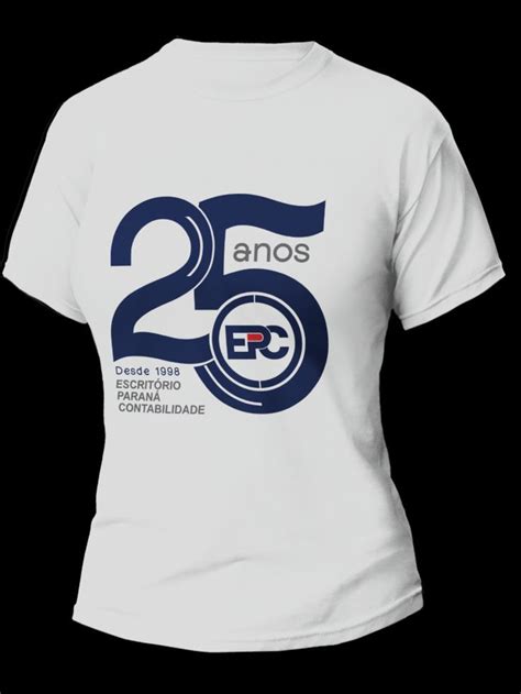 Camiseta Comemorativa EPC 25 Anos Camiseta Camisetas Logomarca