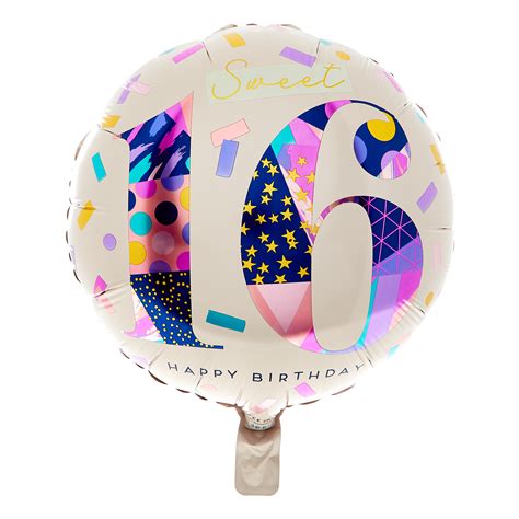 Buy 18-Inch Sweet 16 Happy Birthday Foil Helium Balloon for GBP 2.99 ...