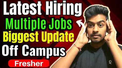 Off Campus Hiring Drive For 2024 2023 2022 Batch Latest Hiring