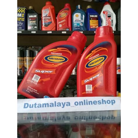 Jual Oli Pertamina Mesran Super 0 8L Sae 20W 50 Shopee Indonesia