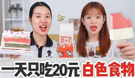 【喵姐爱吃】挑战一天只花20元吃白色食物！钟薛高雪糕vs彩虹蛋糕，能吃一天吗 26万粉丝635点赞热议中生活视频 免费在线观看 爱奇艺