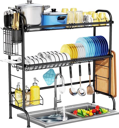 Over The Sink Dish Drying Rack HOWDIA 3 Tier Stainless Steel Large Over