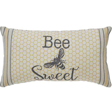 Buzzy Bees Bee Sweet Pillow 7x13 Country Village Shoppe