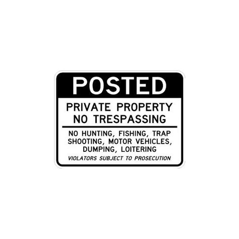 Private Property No Trespassing Sign Ar 246