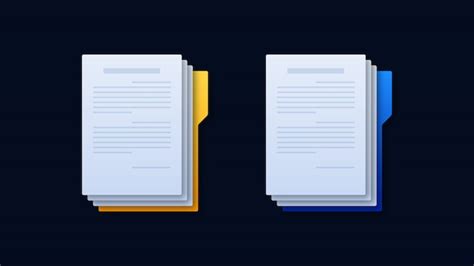 Premium Vector Document Folder Icons Illustration