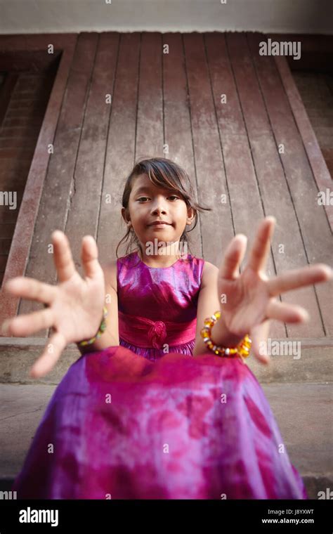 Portrait Asian Childhood Young Younger Child Children Kids