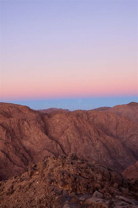 Beautiful Sunrise View At Sinai Mountain Southern Egypt Tourism