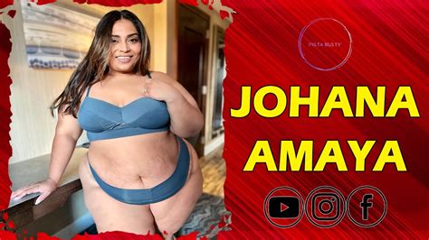 Johana Amaya American Beautiful Plus Size Model Curvy Fashion Model