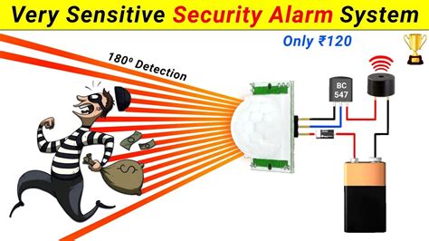 Very Smart Security Alarm System Using Pir Motion Sensor Inspire Aw