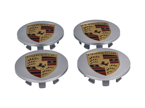 Wheel Caps With Coloured Crest For Porsche Macan Set Of 4 00004460511