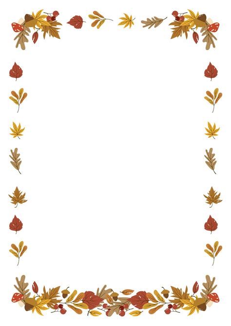 10 best free printable fall leaf borders pdf for free at – Artofit