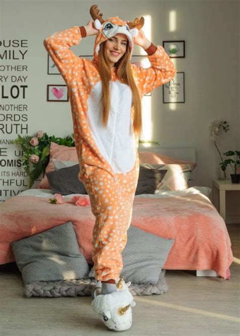 Deer Onesie Adult Deer Costume Leopard Costume Kigurumi Adult