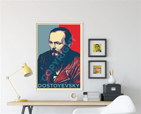 Fyodor Dostoyevsky Art Print Photo Poster Gift Wall Decor | Etsy