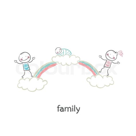 Familie Stock Vektor Colourbox