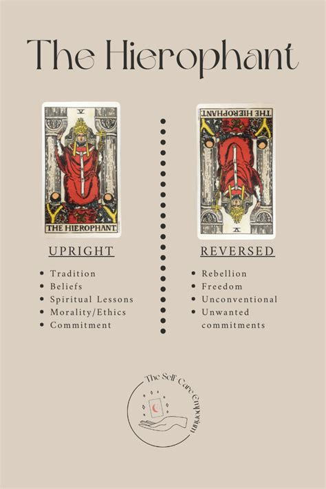 The Hierophant Tarot Meaning Guidance The Self Care Emporium