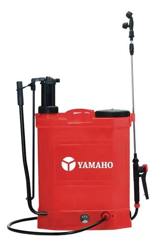 Pulverizador El Trico Costal Em Manual Litros Yamaho Cor Vermelho