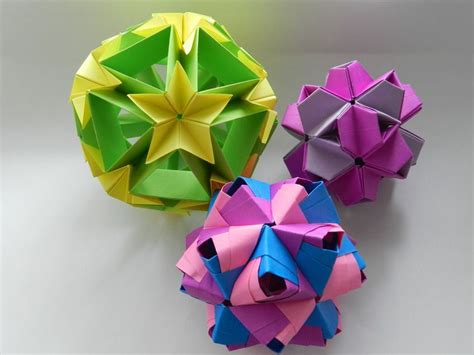 Origami Kusudama Of Paper Scheme And Technique 67 Photos