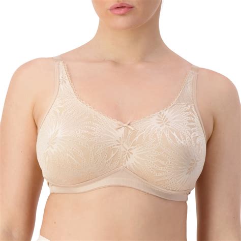 Formfit By Triumph Womens Delicate Wirefree Minimiser Bra New Beige