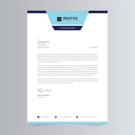 Premium Vector Clean And Corporate Letterhead Template