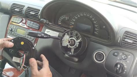 Mercedes W203 Removing Airbag Steering Wheel Clock Spring Turn