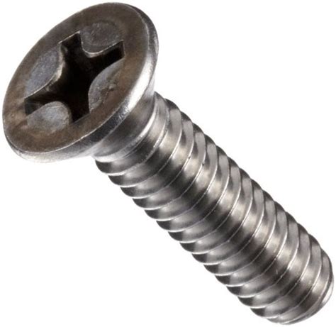 9 Stainless Steel 316 Machine Screw Flat Head Phillips Drive 8 32 12 Length Pack Of