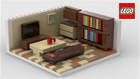 Lego Moc Living Room Furniture Tutorial Youtube