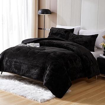 Amazon Yiyea Faux Fur Comforter Set Queen Size Luxury Ultra Soft