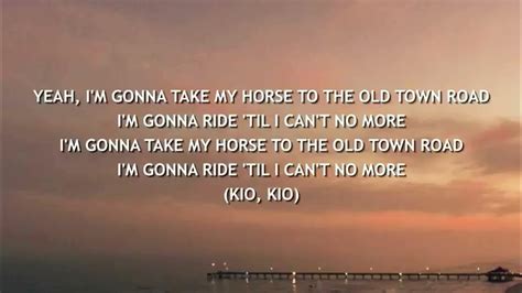 Old Town Road Lyrics Youtube