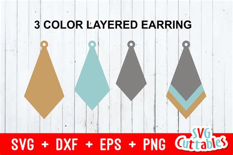 Earring Bundle Svg Cut File By Svg Cuttables Thehungryjpeg