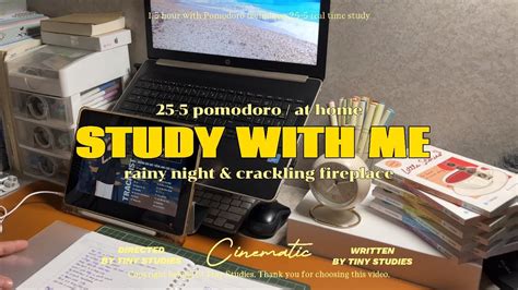 Hr Study With Mepomodoro Rainy Sound And Crackling