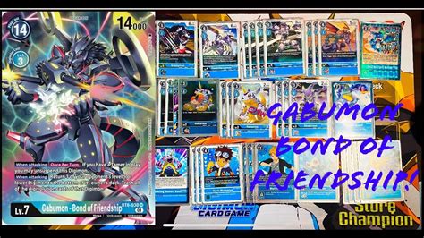 Deck Profile Del Poderoso Gabumon Bond Of Friendship Youtube