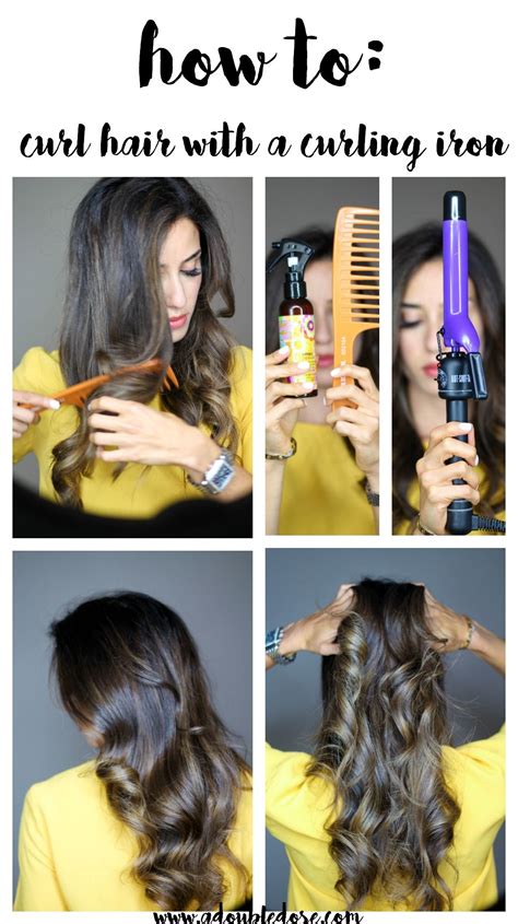 How To Curl Your Hair With A Curling Iron Adoubledose