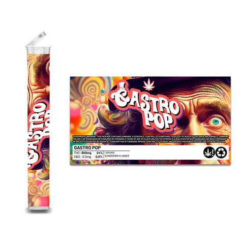 Gastro Pop Pre Roll Pop Tops 1g Green Buddha Packaging