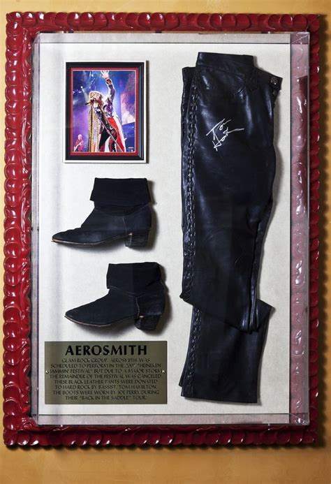 Tom Hamilton Aerosmith Boots Leather Pants Aerosmith Boots