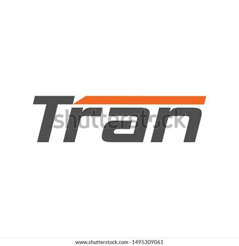 Tran Logo Symbol Transportation Logistic Company Stock Vector Royalty