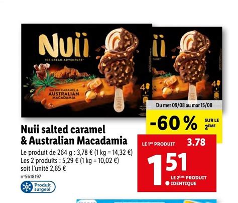 Promo Nuii Salted Caramel And Australian Macadamia Chez Lidl